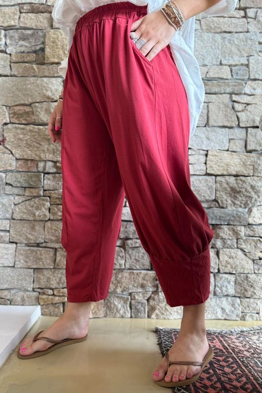 Jo Jo Quirky Classic Barrel Pant Sangria